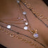 in pink diamonds and rose gold,<br>stacked atop big sis<br>shop the look > love stories <span class='visuallyhidden'>Call, text 323-404-2959 for shopping help.</span>